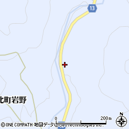 熊本県山鹿市鹿北町岩野2066周辺の地図