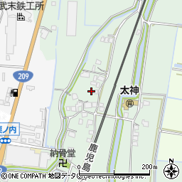 福岡県みやま市瀬高町太神1534周辺の地図
