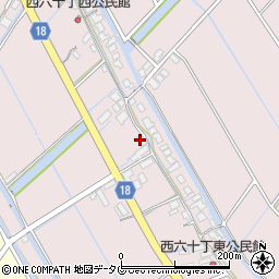 福岡県柳川市大浜町1645周辺の地図