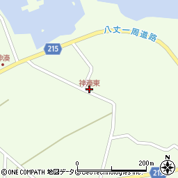 神湊東周辺の地図
