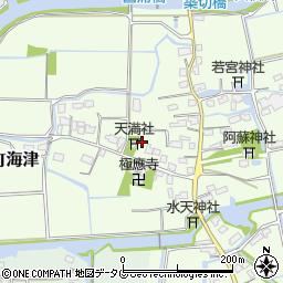福岡県みやま市高田町海津1714周辺の地図
