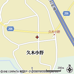 大分県臼杵市久木小野303周辺の地図