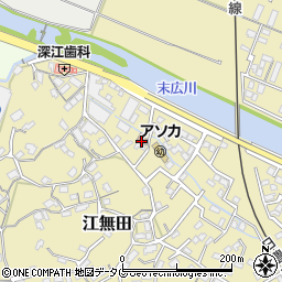 江無田公民館周辺の地図