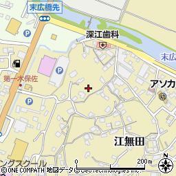 大分県臼杵市江無田859周辺の地図
