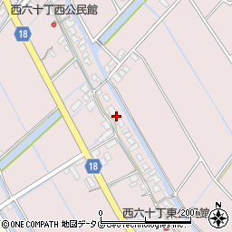 福岡県柳川市大浜町1644周辺の地図