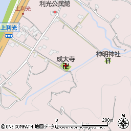 成大寺周辺の地図