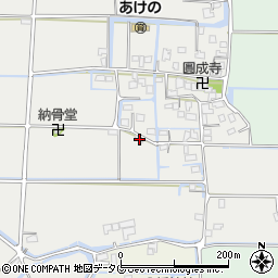 福岡県柳川市大和町明野1071周辺の地図
