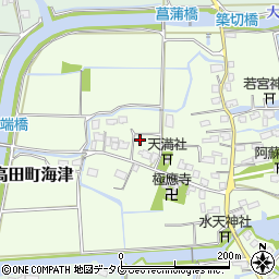 福岡県みやま市高田町海津1731周辺の地図