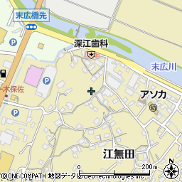 大分県臼杵市江無田862周辺の地図