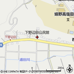 下野辺田公民館周辺の地図