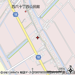 福岡県柳川市大浜町1116周辺の地図