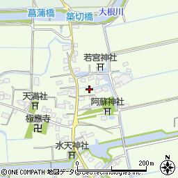福岡県みやま市高田町海津1664周辺の地図