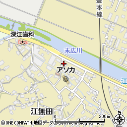 大分県臼杵市江無田374周辺の地図