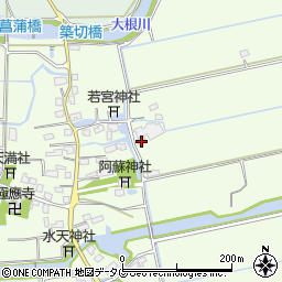 福岡県みやま市高田町海津727周辺の地図