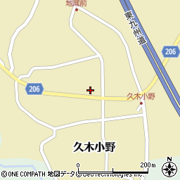 大分県臼杵市久木小野261周辺の地図