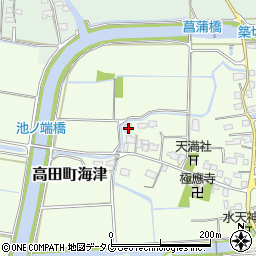 福岡県みやま市高田町海津1742周辺の地図