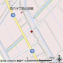 福岡県柳川市大浜町1670周辺の地図