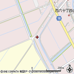 福岡県柳川市大浜町1651周辺の地図