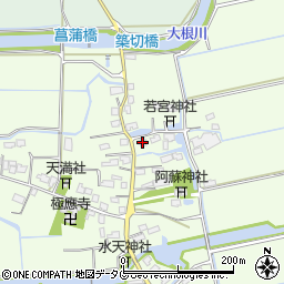 福岡県みやま市高田町海津1686周辺の地図