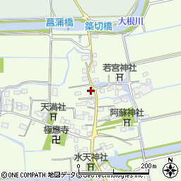 福岡県みやま市高田町海津1687周辺の地図