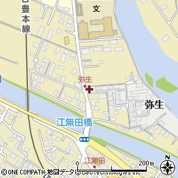 大分県臼杵市江無田124周辺の地図