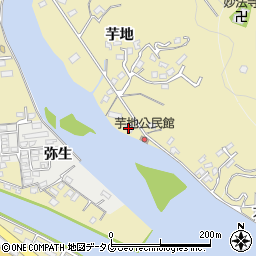 大分県臼杵市芋地1782-2周辺の地図