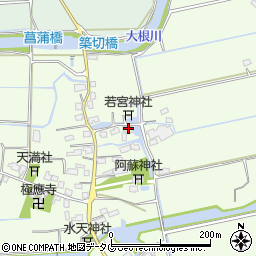 福岡県みやま市高田町海津1682周辺の地図