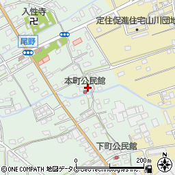 福岡県みやま市山川町尾野2063周辺の地図