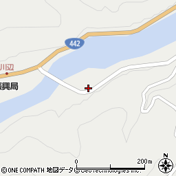 大分県日田市中津江村栃野2262-1周辺の地図