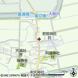 福岡県みやま市高田町海津2055周辺の地図