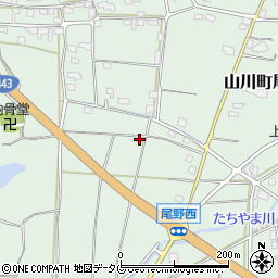 福岡県みやま市山川町尾野1233周辺の地図