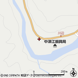 日田警察署中津江警察官駐在所周辺の地図