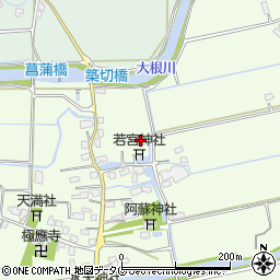 福岡県みやま市高田町海津2093周辺の地図