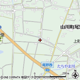 福岡県みやま市山川町尾野1229周辺の地図