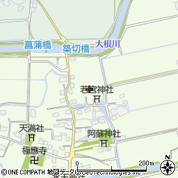 福岡県みやま市高田町海津2084周辺の地図
