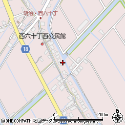 福岡県柳川市大浜町957周辺の地図