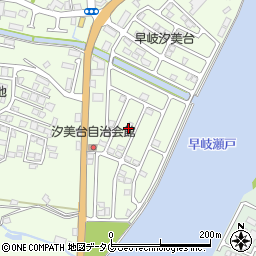 プラージュ汐美台周辺の地図