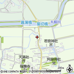 福岡県みやま市高田町海津2068周辺の地図