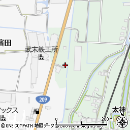 福岡県みやま市瀬高町太神1475周辺の地図