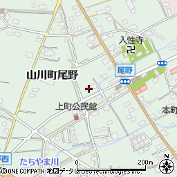 福岡県みやま市山川町尾野1863周辺の地図