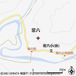 高知県四万十市常六周辺の地図