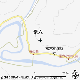 高知県四万十市常六周辺の地図