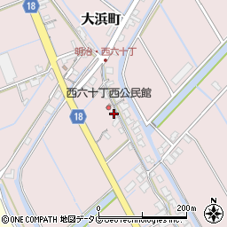 福岡県柳川市大浜町1726周辺の地図