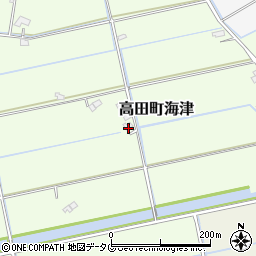 福岡県みやま市高田町海津186周辺の地図