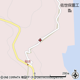 長崎県佐世保市庵浦町541-1周辺の地図