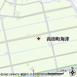 福岡県みやま市高田町海津181周辺の地図