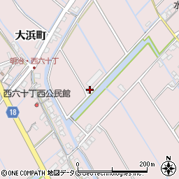福岡県柳川市大浜町676周辺の地図