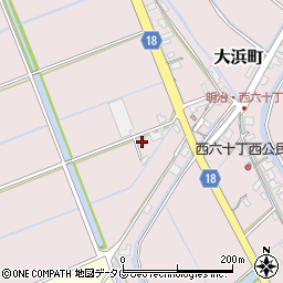 福岡県柳川市大浜町2304-2周辺の地図