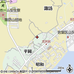 大分県臼杵市平岡周辺の地図