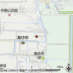 福岡県柳川市大和町明野838周辺の地図